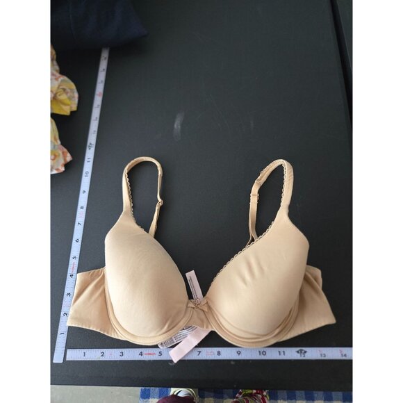Victorias Secret Body Lined Perfect Coverage Bra Size 36B Nude Tan #1 - Picture 7 of 10